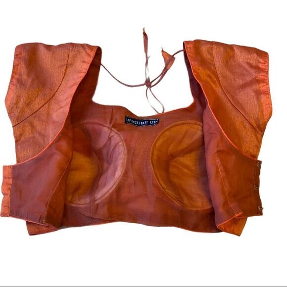FIGURE Up Choli Saree Blouse 100% Silk EUC - Picture 8 of 9